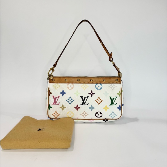 ✨SOLD✨ Vintage Louis Vuitton Murakami Multicolor Pochette - Picture 2 of 16